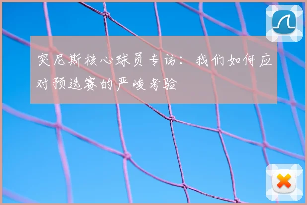 突尼斯核心球员专访:我们如何应对预选赛的严峻考验